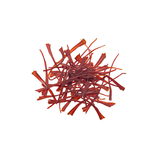 Super Negin saffron threads, deep red and fully trimmed